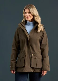 Lockwood Ladies Jacket In Olive -AlanPaine Shop Lockwood Ladies Jacket Olive 2