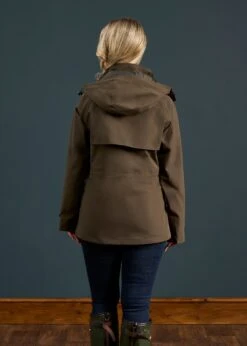 Lockwood Ladies Jacket In Olive -AlanPaine Shop Lockwood Ladies Jacket Olive 3