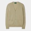 Men's Geelong Lambswool Cardigan In Natural - Classic Fit 2 Men's Geelong Lambswool Cardigan In Natural - Classic Fit -AlanPaine Shop MENS GEELONG CARDIGAN NATURAL