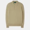 Men's Geelong Lambswool Long Sleeve Polo Shirt In Natural - Regular Fit 1 Men's Geelong Lambswool Long Sleeve Polo Shirt In Natural - Regular Fit -AlanPaine Shop MENS GEELONG LONG SLEEVE POLO NATURAL