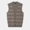 Maywick Men's Lambswool Fair Isle Waistcoat In Vole 2 Maywick Men's Lambswool Fair Isle Waistcoat In Vole -AlanPaine Shop Maywick Men s Lambswool Fair Isle Waistcoat Vole