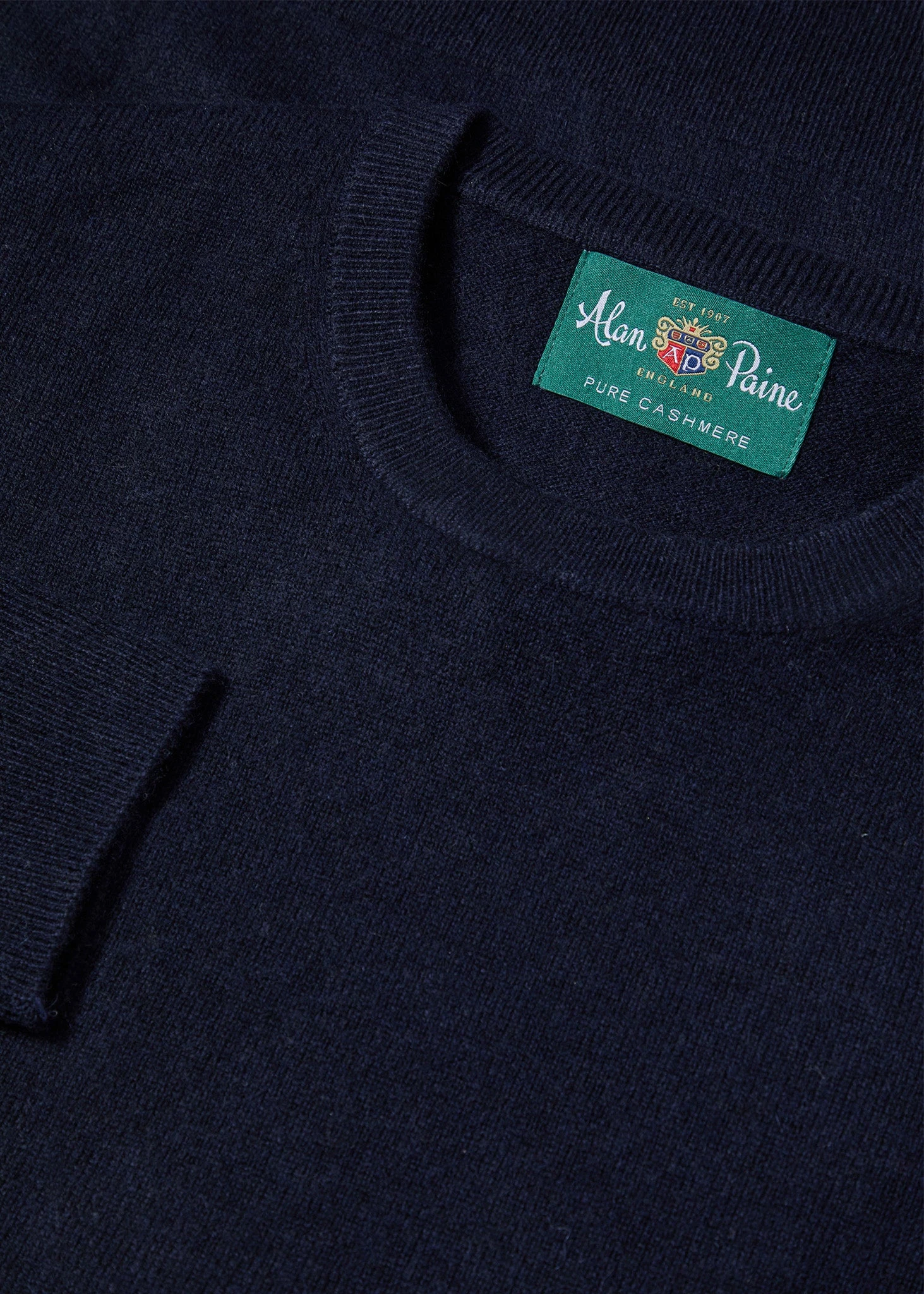 Melfort Cashmere Jumper In Dark Navy - Regular Fit 4 Melfort Cashmere Jumper In Dark Navy - Regular Fit - Image 2