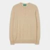 Melfort Cashmere Jumper In Linen - Regular Fit -AlanPaine Shop Melfort Cashmere Jumper Linen 1