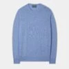Melfort Cashmere Jumper In Ocean - Regular Fit -AlanPaine Shop Melfort Cashmere Jumper Ocean