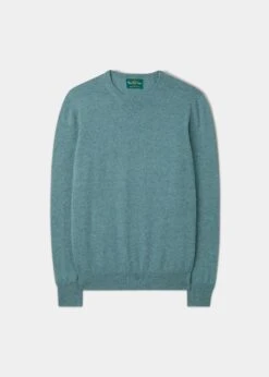 Melfort Cashmere Jumper In Caspian - Regular Fit