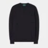 Melfort Cashmere Jumper In Charcoal - Regular Fit -AlanPaine Shop Melfort Mens Cashmere Jumper Charcoal