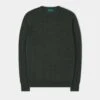 Melfort Cashmere Jumper In Rosemary - Regular Fit -AlanPaine Shop Melfort Mens Cashmere Jumper Rosemary