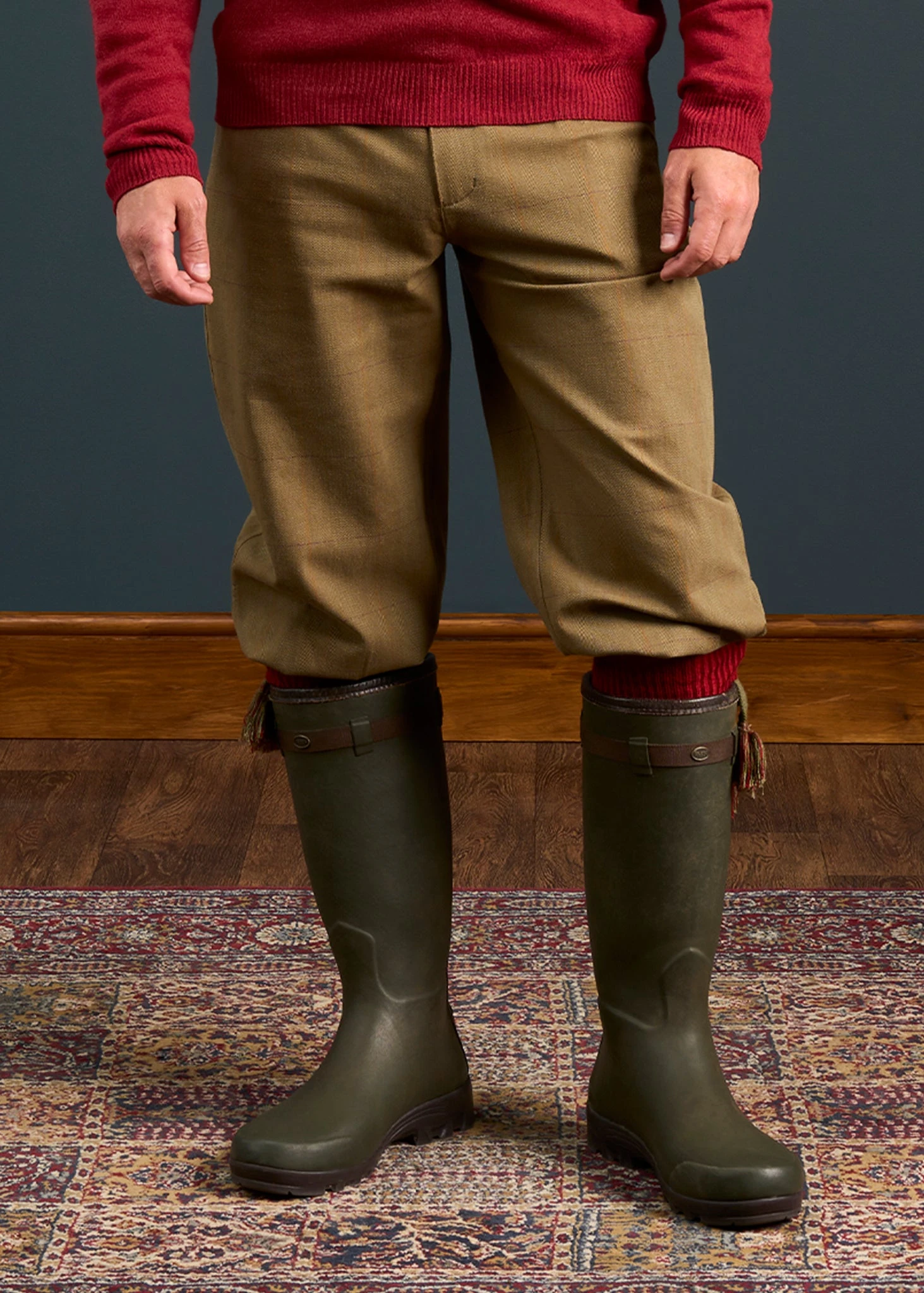 Axford Men's Lightweight Waterproof Shooting Breeks In Aspen 6 Axford Men's Lightweight Waterproof Shooting Breeks In Aspen - Image 4