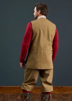 Axford Men's Waterproof Lightweight Shooting Waistcoat In Aspen - Shooting Fit -AlanPaine Shop Mens Axford Shooting Wasitcoat Aspen 2