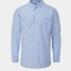 Men's Cotton Button Down Blue Shirt - Regular Fit -AlanPaine Shop Mens Cotton Button Down Shirt Blue
