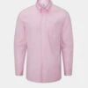 Men's Oxford Cotton Button Down Shirt In Pink -AlanPaine Shop Mens Cotton Button Down Shirt Pink