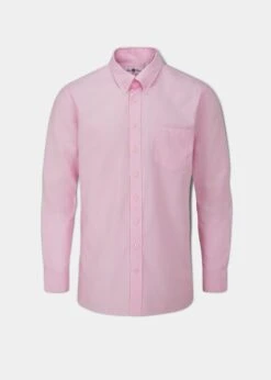 Men's Cotton Button Down Pink Shirt - Regular Fit