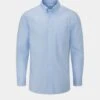 Men's Oxford Cotton Button Down Shirt In Sky Blue -AlanPaine Shop Mens Cotton Button Down Shirt Sky Blue