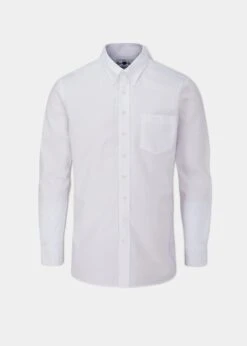 Men's Cotton Button Down White Shirt - Regular Fit