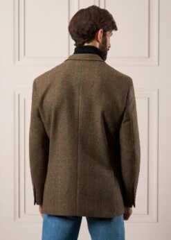 Surrey Tweed Lined Blazer In Hemlock - Regular Fit -AlanPaine Shop Mens Tweed Blazer Surrey Hemlock 6