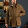 Surrey Waterproof Tweed Coat In Hawkswood - Shooting Fit 2 Surrey Waterproof Tweed Coat In Hawkswood - Shooting Fit -AlanPaine Shop Mens Tweed Coat Green Check fotor 202509089842