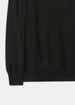 Radstone Men's Merino Wool Jumper In Black - Regular Fit -AlanPaine Shop Merino Wool Jumper Black 2