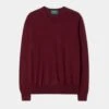 Radstone Men's Merino Wool Jumper In Bordeaux - Regular Fit 2 Radstone Men's Merino Wool Jumper In Bordeaux - Regular Fit -AlanPaine Shop Merino Wool Jumper Bordeaux