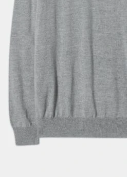 Radstone Men's Merino Wool Jumper In Grey Mix - Regular Fit 7 Radstone Men's Merino Wool Jumper In Grey Mix - Regular Fit -AlanPaine Shop Merino Wool Jumper Grey Mix 2