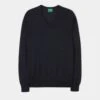 Millbreck Men's Merino Wool Jumper In Dark Navy - Regular Fit -AlanPaine Shop Merino Wool Jumper Navy 08692f59 b9bb 49b2 a9a9 ce5f5ce8a4a2