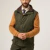Milwood Men's Olive Waterproof Shooting Waistcoat -AlanPaine Shop Milwood Mens Waterproof Shooting Waiscoat Olive