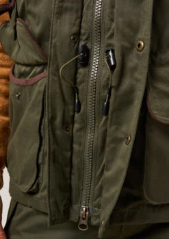 Milwood Men's Olive Waterproof Shooting Waistcoat -AlanPaine Shop Milwood Mens Waterproof Shooting Waiscoat Olive 4