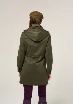 Milwood Women's Olive Jacket - Regular Fit -AlanPaine Shop Milwood Womens Waterproof Coat Olive 1
