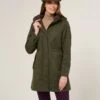 Milwood Women's Olive Jacket - Regular Fit -AlanPaine Shop Milwood Womens Waterproof Coat Olive