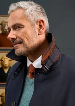 Mistfield Navy Raincoat -AlanPaine Shop Mistfield Navy Raincoat 4