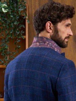 Surrey Tweed Lined Blazer In Navy Check - Regular Fit 13 Surrey Tweed Lined Blazer In Navy Check - Regular Fit -AlanPaine Shop Navy Check Tweed Blazer 5