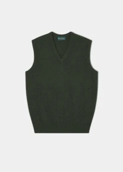 Norfolk Lambswool Slipover In Rosemary - Classic Fit