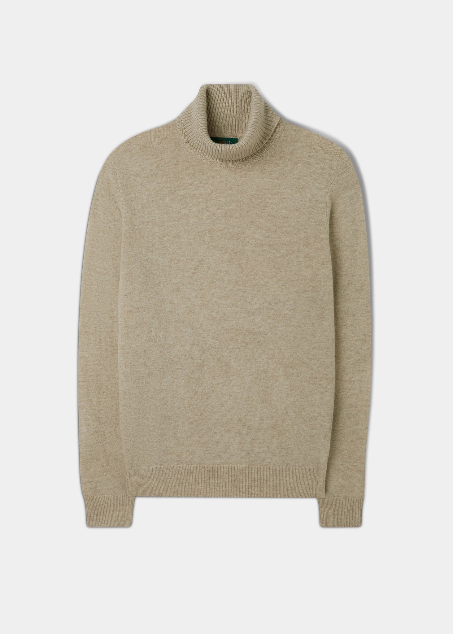 Petersham Men's Geelong Wool Roll Neck In Irish Cream 3 Petersham Men's Geelong Wool Roll Neck In Irish Cream