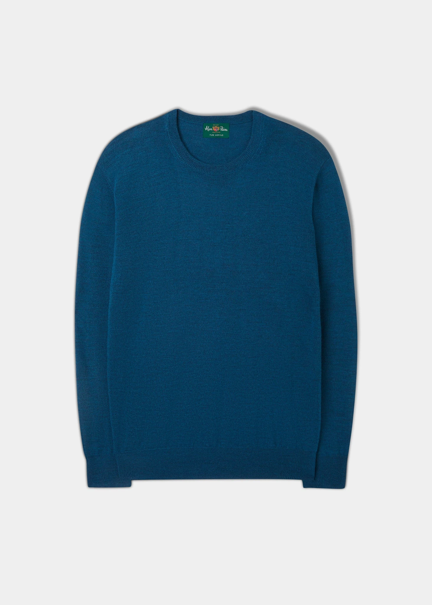 Radstone Men's Merino Wool Jumper In Bottle Blue - Regular Fit 3 Radstone Men's Merino Wool Jumper In Bottle Blue - Regular Fit