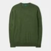 Radstone Men's Merino Wool Jumper In Forest - Regular Fit -AlanPaine Shop RADSTONE CREW NECK FOREST 01