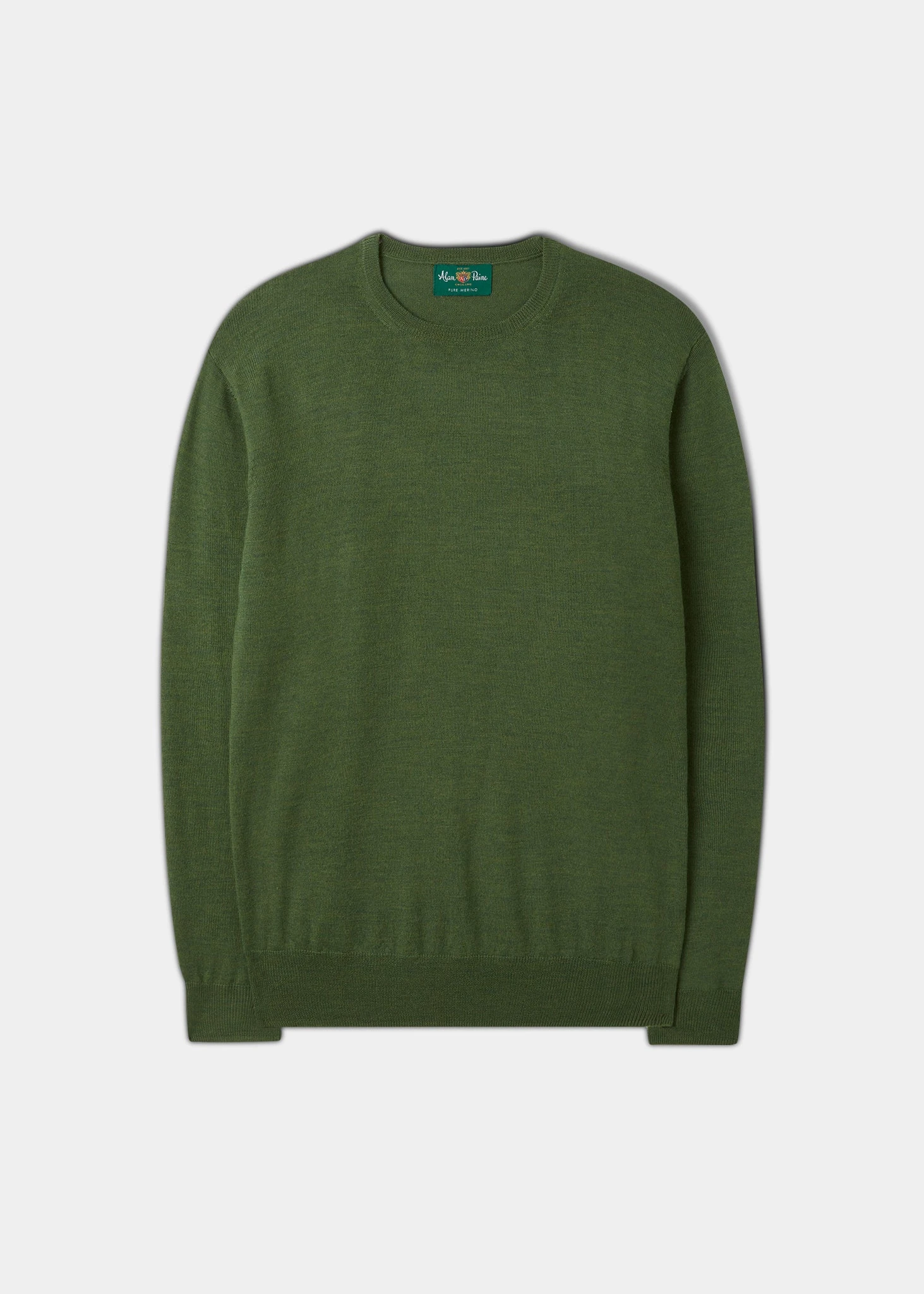 Radstone Men's Merino Wool Jumper In Forest - Regular Fit 3 Radstone Men's Merino Wool Jumper In Forest - Regular Fit