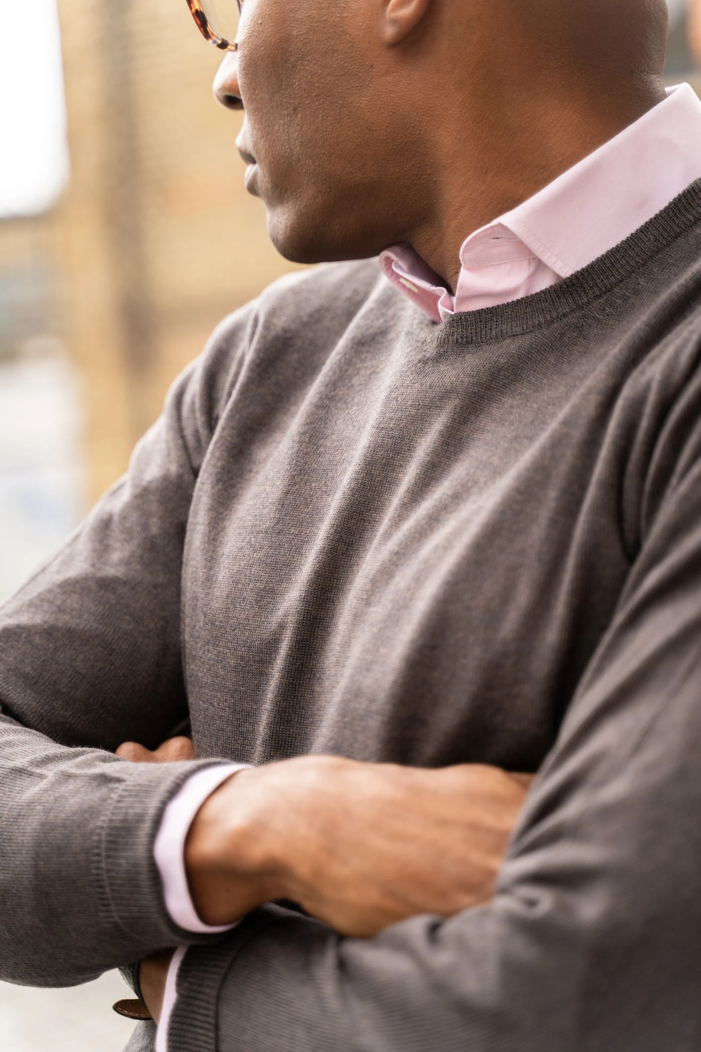 Radstone Men's Merino Wool Jumper In Dark Brown - Regular Fit 5 Radstone Men's Merino Wool Jumper In Dark Brown - Regular Fit - Image 3