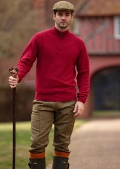 Rutland Men's Tweed Shooting Breeks In Lichen -AlanPaine Shop Rutland Mens Tweed Shooting Breeks Lichen LH
