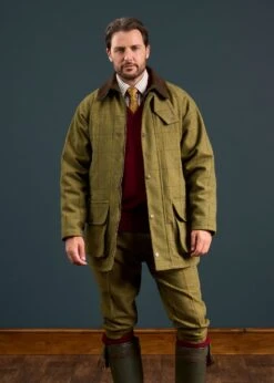 Rutland Men's Tweed Waterproof Shooting Coat In Lichen - Regular Fit 15 Rutland Men's Tweed Waterproof Shooting Coat In Lichen - Regular Fit -AlanPaine Shop Rutland Mens Tweed Waterproof Shooting Coat Lichen 1