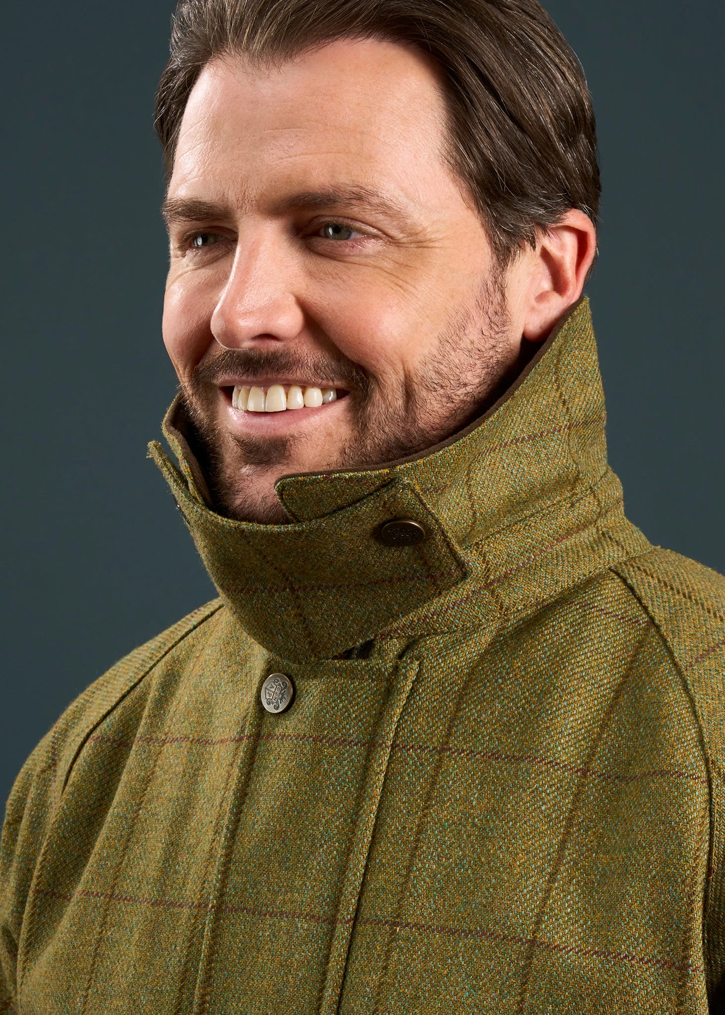 Rutland Men's Tweed Waterproof Shooting Coat In Lichen - Regular Fit 11 Rutland Men's Tweed Waterproof Shooting Coat In Lichen - Regular Fit - Image 9