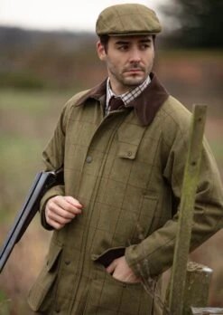 Rutland Men's Tweed Waterproof Shooting Coat In Lichen - Regular Fit 13 Rutland Men's Tweed Waterproof Shooting Coat In Lichen - Regular Fit -AlanPaine Shop Rutland Tweed Shooting Coat Lichen LH 1