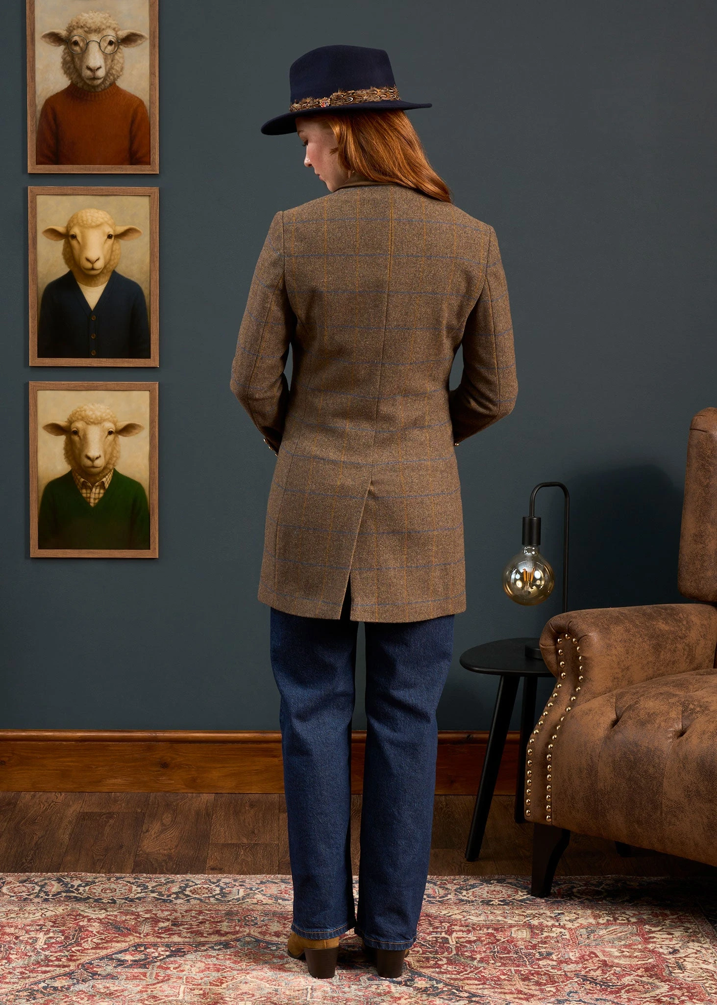 Surrey Ladies Mid-Thigh Tweed Coat In Seabrook - Regular Fit 5 Surrey Ladies Mid-Thigh Tweed Coat In Seabrook - Regular Fit - Image 3