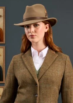 Surrey Ladies Tweed Blazer In Marsh - Regular Fit -AlanPaine Shop Surrey Ladies Tweed Blazer Marsh 5