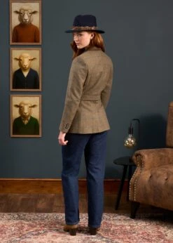 Surrey Ladies Tweed Blazer In Seabrook - Regular Fit -AlanPaine Shop Surrey Ladies Tweed Blazer Seabrook 4