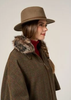 Surrey Ladies Tweed Cape In Hemlock -AlanPaine Shop Surrey Ladies Tweed Cape Hemlock 4