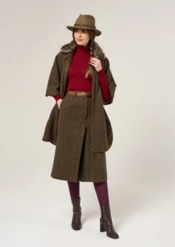 Surrey Ladies Tweed Cape In Hemlock -AlanPaine Shop Surrey Ladies Tweed Cape Hemlock 6