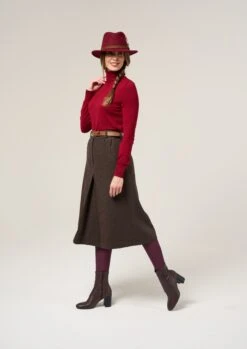 Surrey Ladies Tweed Culottes In Bramble -AlanPaine Shop Surrey Ladies Tweed Culottes Bramble 1