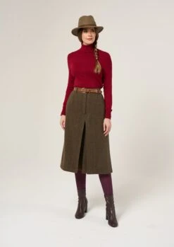 Surrey Ladies Tweed Culottes In Hemlock -AlanPaine Shop Surrey Ladies Tweed Culottes Hemlock 1