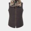 Surrey Ladies Tweed Gilet In Bramble -AlanPaine Shop Surrey Ladies Tweed Gilet Bramble