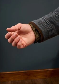 Surrey Waterproof Tweed Coat In Blue Check - Shooting Fit 13 Surrey Waterproof Tweed Coat In Blue Check - Shooting Fit -AlanPaine Shop Surrey Mens Tweed Coat Grey Check 7