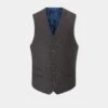 Surrey Men's Tweed Lined Country Waistcoat In Bramble - Regular Fit -AlanPaine Shop Surrey Mens Tweed Lined Back Waistcoat Bramble